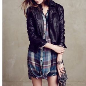 Anthropologie Holding Horses mixed plaid tunic